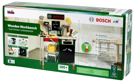 Theo Klein 8734 Theo Klein 8734 Bosch fa munkapad I Robusztus gyermek munkapad, magasságban állíthat 2. kép