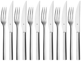 WMF 3201002518 Steak evőeszköz készlet steak kések 6 személyes Nuova 12 darabos speciális penge acél