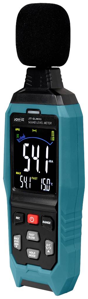Joy-it Zajszintmérő színes kijelző, Adatgyűjtő JT-SLM01 30 - 130 dB 31.5 Hz - 8 kHz USB 2. kép