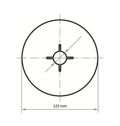 LUKAS-ERZETT A383012503630001 Rost tárcsa Ø 125 mm Furat átmérő 22 mm 50 db 2. kép