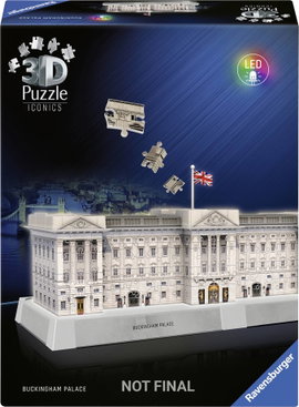 Ravensburger 3D kirakó Iconics: Buckingham-palota LED-del 12008031 1 db