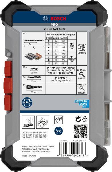 Bosch Accessories 2608521U80 2608521U80 Szerszámkészlet 5. kép