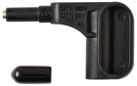 VOLTCRAFT MSS-120 Biztonsági mérőfej 4 mm-es alj CAT IV 600 V, CAT III 1000 V Fekete 1 db 3. kép