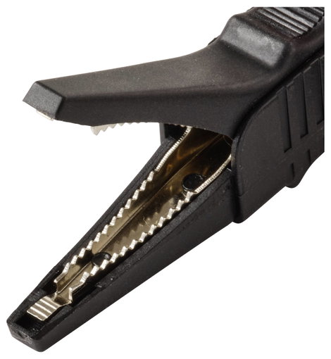 VOLTCRAFT MSK-125 sw Krokodilcsipesz Dugaszoló csatlakozó, 4 mm CAT II 300 V Fekete 5. kép