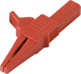VOLTCRAFT MSK-125 rot Krokodilcsipesz Dugaszoló csatlakozó, 4 mm CAT II 300 V Piros