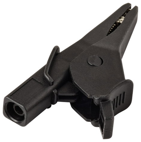VOLTCRAFT MSK-135 sw Krokodilcsipesz Dugaszoló csatlakozó, 4 mm CAT IV 600 V, CAT III 1000 V Fekete 2. kép