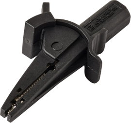 VOLTCRAFT MSK-130 sw Krokodilcsipesz Dugaszoló csatlakozó, 4 mm CAT IV 600 V, CAT III 1000 V Fekete
