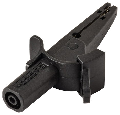 VOLTCRAFT MSK-130 sw Krokodilcsipesz Dugaszoló csatlakozó, 4 mm CAT IV 600 V, CAT III 1000 V Fekete 2. kép