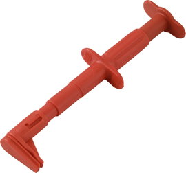 VOLTCRAFT MSK-140 Rot Biztonsági csíptetős mérőhegy Dugaszoló csatlakozó, 4 mm CAT III 1000 V Piros