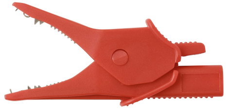 VOLTCRAFT MSK-135 rot Krokodilcsipesz Dugaszoló csatlakozó, 4 mm CAT IV 600 V, CAT III 1000 V Piros 4. kép