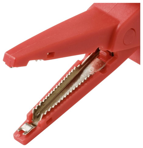 VOLTCRAFT MSK-130 rot Krokodilcsipesz Dugaszoló csatlakozó, 4 mm CAT IV 600 V, CAT III 1000 V Piros 5. kép
