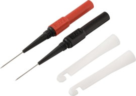 VOLTCRAFT MMS-130 Mérőcsipesz Dugaszoló csatlakozó, 4 mm Fekete, Piros 1 készlet