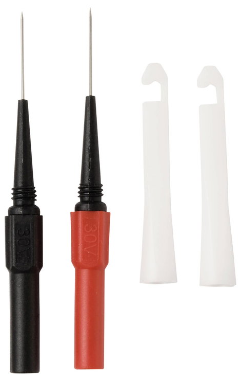 VOLTCRAFT MMS-130 Mérőcsipesz Dugaszoló csatlakozó, 4 mm Fekete, Piros 1 készlet 3. kép