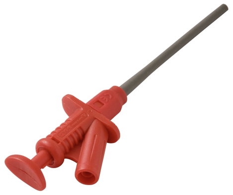 VOLTCRAFT MSK-122 rot Biztonsági csíptetős mérőhegy Dugaszoló csatlakozó, 4 mm CAT II 1000 V Piros 2. kép
