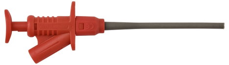 VOLTCRAFT MSK-122 rot Biztonsági csíptetős mérőhegy Dugaszoló csatlakozó, 4 mm CAT II 1000 V Piros 3. kép