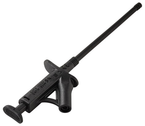 VOLTCRAFT MSK-120 sw Biztonsági csíptetős mérőhegy CAT IV 600 V, CAT III 1000 V Fekete 2. kép