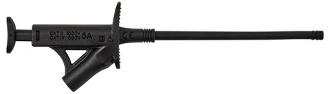 VOLTCRAFT MSK-120 sw Biztonsági csíptetős mérőhegy CAT IV 600 V, CAT III 1000 V Fekete 3. kép
