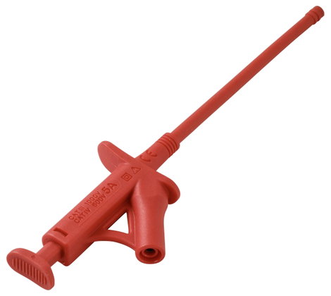 VOLTCRAFT MSK-120 rot Biztonsági csíptetős mérőhegy CAT IV 600 V, CAT III 1000 V Piros 2. kép