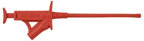 VOLTCRAFT MSK-120 rot Biztonsági csíptetős mérőhegy CAT IV 600 V, CAT III 1000 V Piros 3. kép