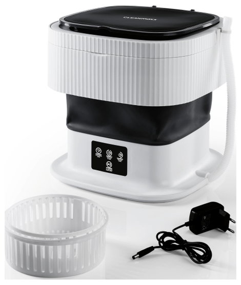 CLEANmaxx mini mosógép összecsukható 40W fehér összecsukható 2. kép