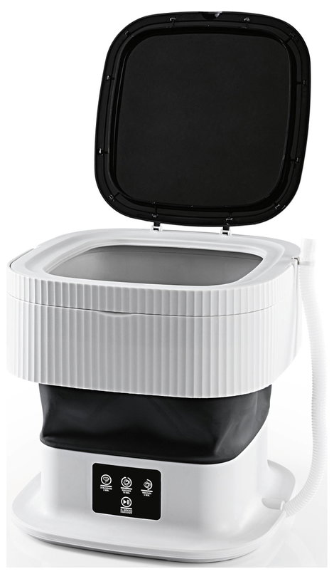 CLEANmaxx mini mosógép összecsukható 40W fehér összecsukható 4. kép