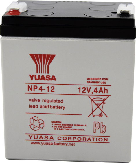 YUASA zselés akkumulátor, 12 V 4 Ah