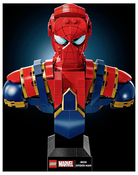 LEGO® MARVEL SUPER HEROES 76326 Vas Pókember mellszobra 3. kép