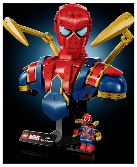 LEGO® MARVEL SUPER HEROES 76326 Vas Pókember mellszobra 4. kép
