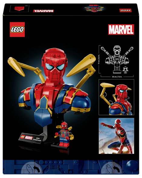 LEGO® MARVEL SUPER HEROES 76326 Vas Pókember mellszobra 6. kép