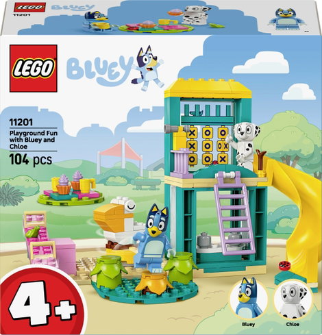 LEGO® Bluey 11201 Bluey és Chloe a játszótéren