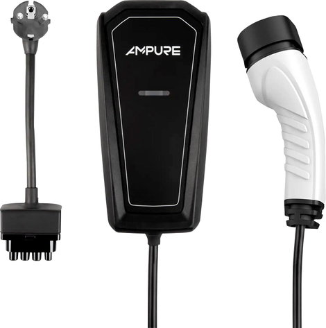 Ampure Go Cordset 3kW E/F Mobil töltőállomás 2. típus 13 A 3 kW