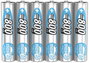 Mikroceruza akku AAA NiMH, 1,2V 800 mAh, 6 db, Ansmann maxE HR3, HR03, UO100557, DC2400, DC2400B4N, bélyegkép