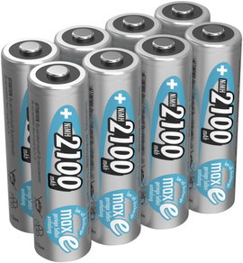 Ceruza akku AA, NiMH, 1,2V 2100 mAh, 8 db, Ansmann maxE LR06, AA, LR6, AAB4E, AM3, 815, E91, LR6N
