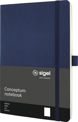 Sigel CO341 Jegyzettömb Conceptum Softcover DIN A5 üres Sötétkék Lapok száma: 97