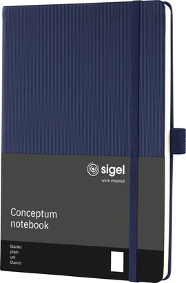Sigel CO685 Jegyzettömb Conceptum Hardcover DIN A5 üres Sötétkék Lapok száma: 97