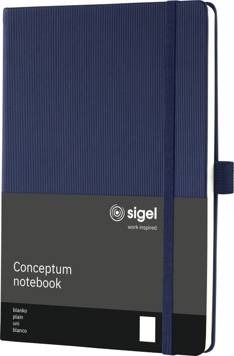 Sigel CO685 Jegyzettömb Conceptum Hardcover DIN A5 üres Sötétkék Lapok száma: 97