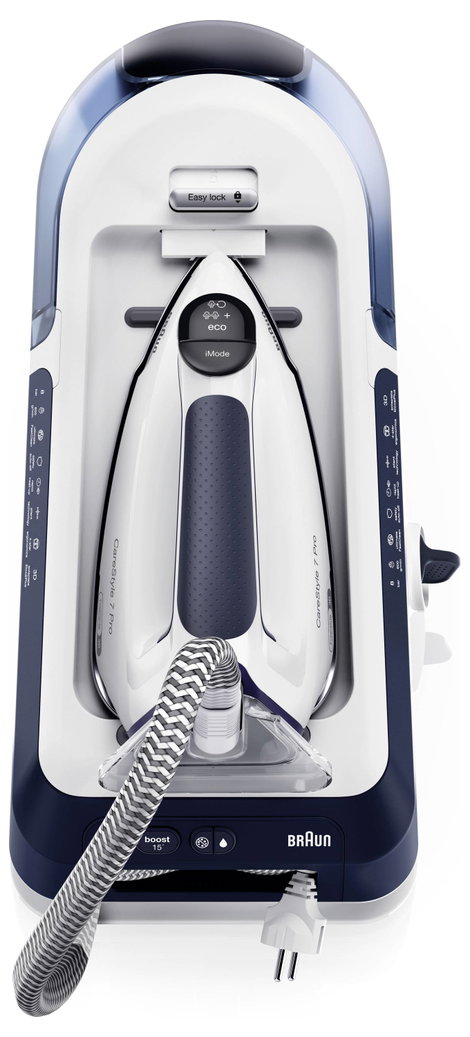 Braun IS 7282 BL 0128805001 Gőzölős vasalóállomás 2700 W Kék, Fehér 2. kép