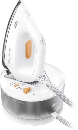 Braun IS 2132 WH 0128804000 Gőzölős vasaló 2400 W Fehér, Narancs