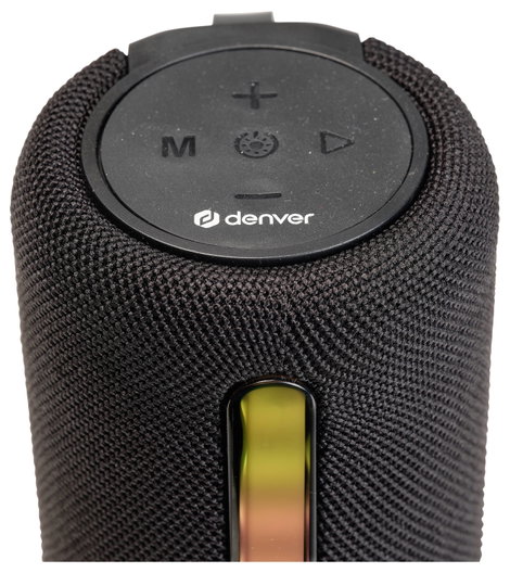 Denver BTL-330B BLACK Bluetooth hangfal WLAN, USB, hordozható Fekete 3. kép