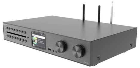 Telestar TOP 550 Schwarz HiFi tuner Fekete Internetrádió, Bluetooth®, CD lejátszó, DAB+, USB 3. kép