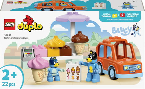 LEGO® DUPLO Bluey 10458 Fagylaltozós kirándulás Bluey-val