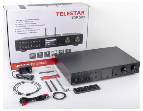 Telestar TOP 500 Schwarz HiFi tuner Fekete 6. kép