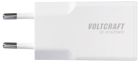 VOLTCRAFT UC-1C1A25W01 USB-s töltőkészülék 25 W 1x USB-A, 1x USB-C® Fast Charge, Power Delivery 3.0 3. kép