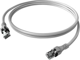 Easylan CPP1OACACA0030 RJ45 Hálózati kábel, patchkábel CAT 6 S/FTP 3 m Szürke 1 db