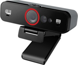 Adesso CyberTrack F1 Full HD webkamera 1920 x 1080 Pixel Windows Hello szolgáltatáshoz
