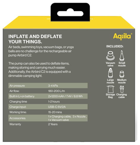 Aqiila AQAPC2BK468 Akkus kompresszor 8414808090 3. kép