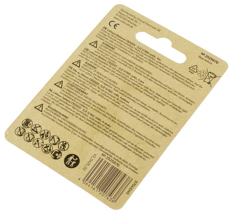 VOLTCRAFT Gombelem CR 2025 3 V 4 db 160 mAh Lítium LM2025 5. kép