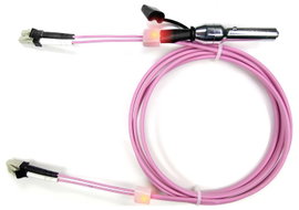 Easylan LSD42100100 Üvegszál LWL Csatlakozókábel 10.00 m Viola Multimode OM4