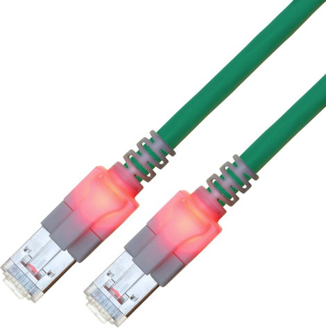 Easylan CS1OTCDCD0010 RJ45 Hálózati kábel, patchkábel CAT 6 S/FTP 1.00 m Türkiz Kettős árnyékolás, H