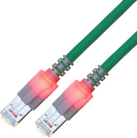 Easylan CS1OTCDCD0100 RJ45 Hálózati kábel, patchkábel CAT 6 S/FTP 10.00 m Türkiz Kettős árnyékolás, 